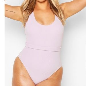 NWT Boohoo Lilac One Piece Swimsuit